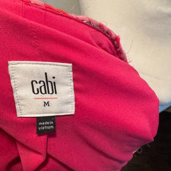 Cabi Pink Tweed Ballroom Jacket NWOT Sz M - Picture 2 of 8